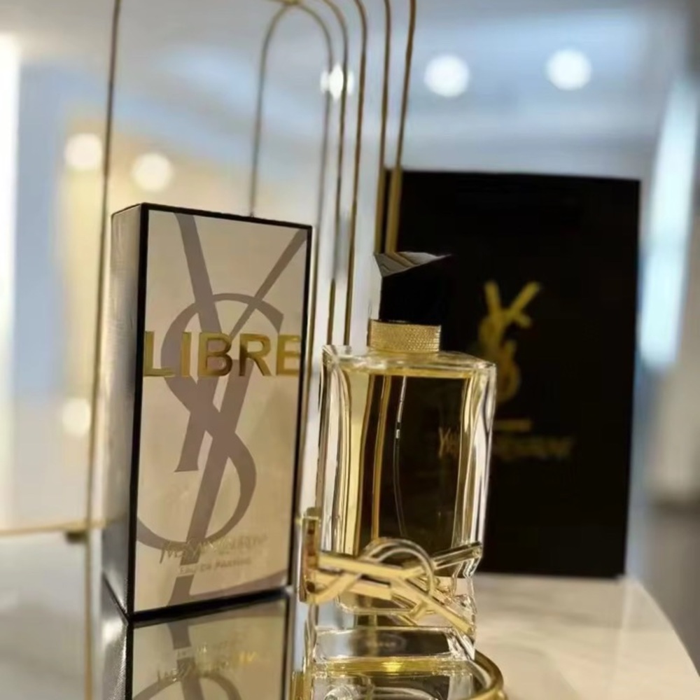Yves Saint Laurent Libre Perfume with Gold and Black Accents